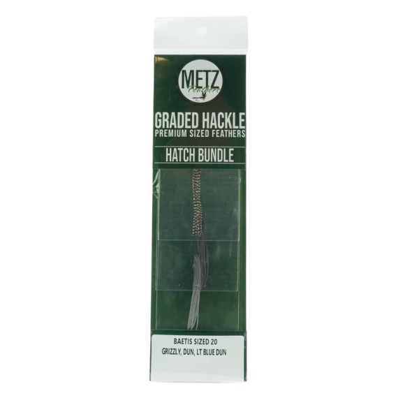 Metz Hackle Hatch Bundle 3-pcs in the group Hooks & Terminal Tackle / Fly Tying / Fly Tying Material / Feathers & Capes / Hackle at Sportfiskeprylar.se (NFD9577-18r)