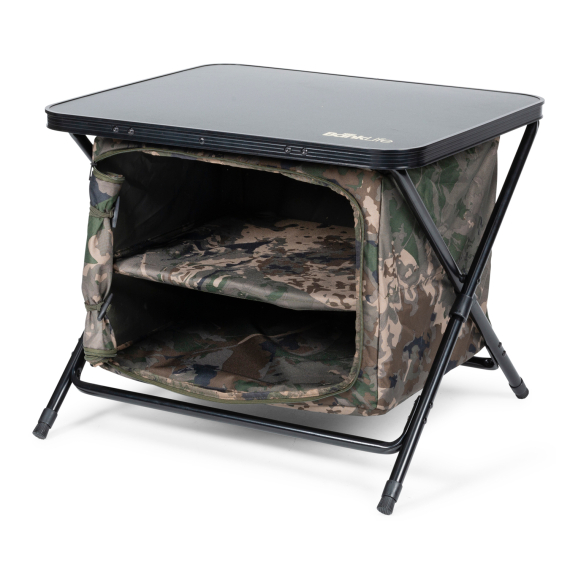 Nash Bank Life Bedside Station Camo in the group Outdoor / Tents & Tent Furniture / Chairs & Tables / Tables at Sportfiskeprylar.se (T1232r)